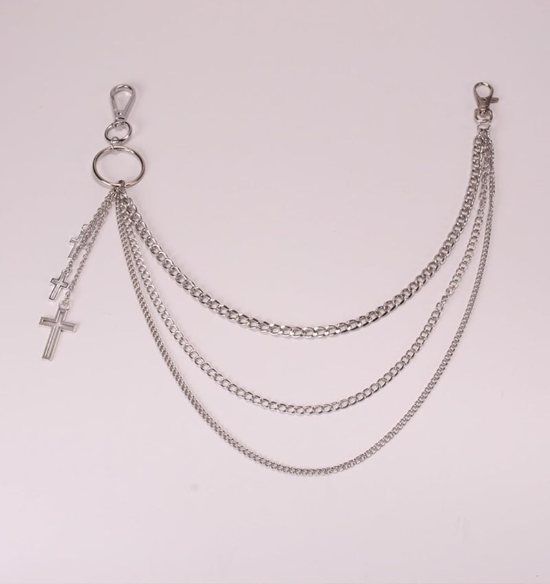 QWALIT Pants Chain for Men Pocket Chain for Pants Jean Chains for Men Jean Chains Chains for Jeans Biker Chain Hip Chain Jean Chains for Women Pants Chain for Women Hip Jewelry for Women Punk Chain - Image 5